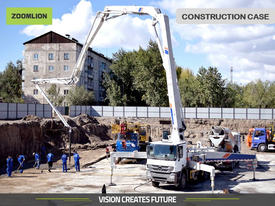 43-metre Pump Truck working in Central Russia