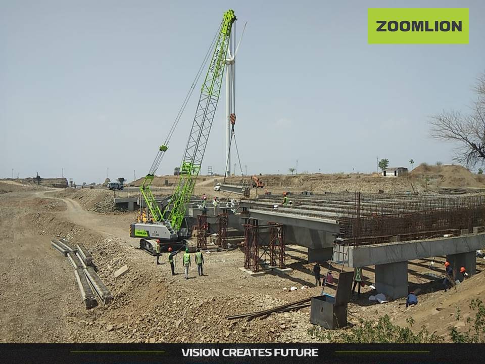 ZCC550H Crawler Crane is in action for GR Infra